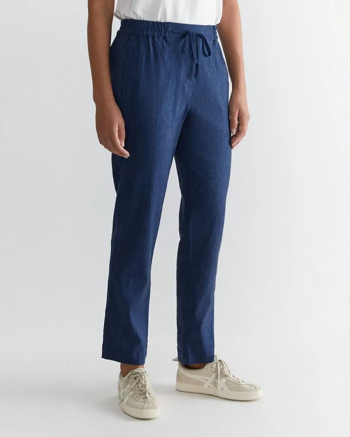Sportscraft Rosa Linen Pant Indigo Women Pants