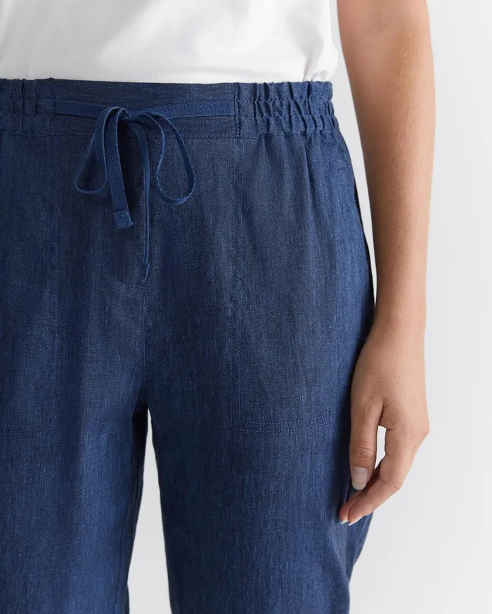 Sportscraft Rosa Linen Pant Indigo Women Pants