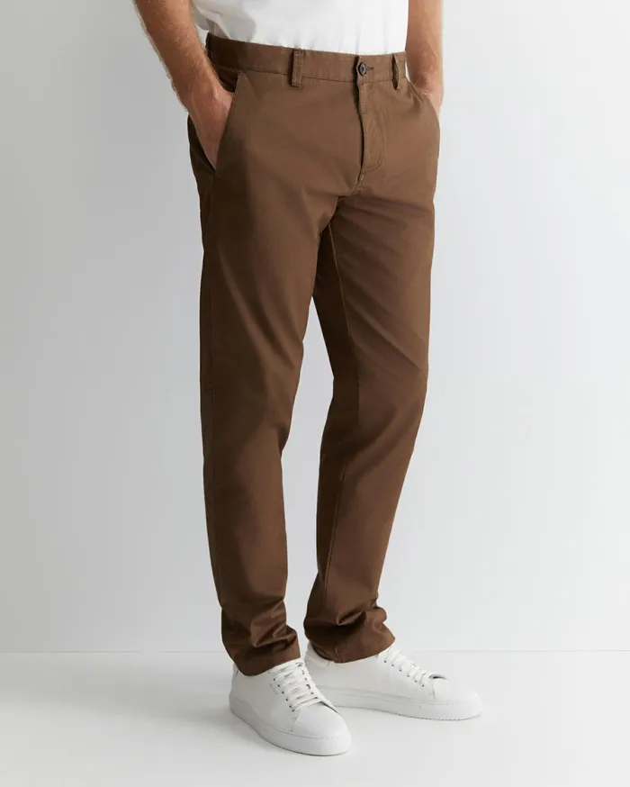 Sportscraft Smith Tapered Chinos Brown Men Pants