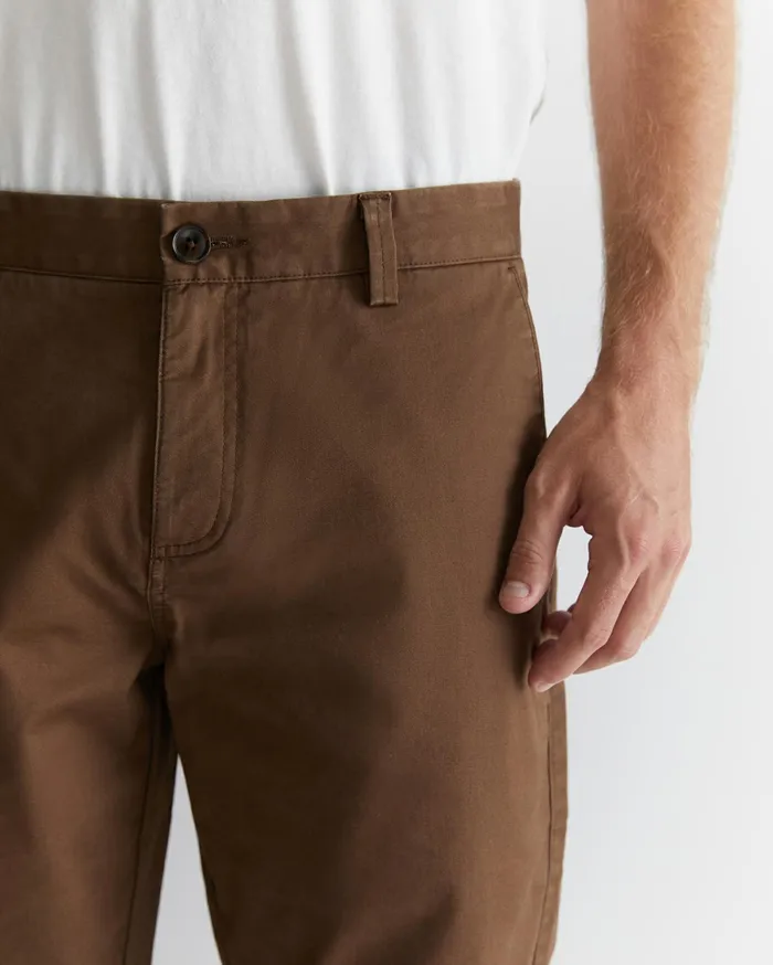 Sportscraft Smith Tapered Chinos Brown Men Pants