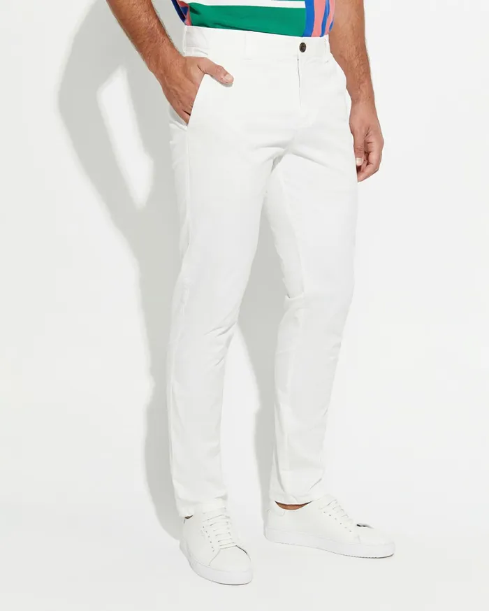 Sportscraft Smith Tapered Chinos White Men Pants