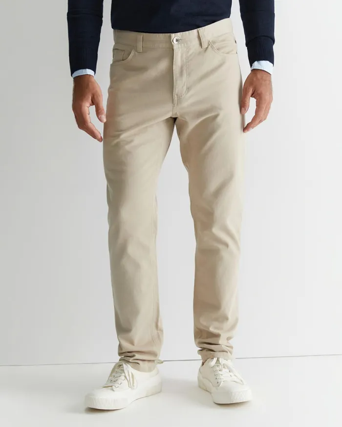 Sportscraft Tapered Bedford Jean Sand Men Pants