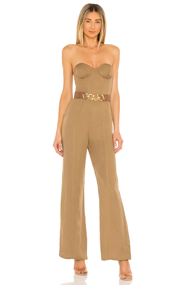 Steph Jumpsuit Tan Women Lovers and Friends Jumpsuits Steph Jumpsuit Tan Women Lovers and Friends Jumpsuits