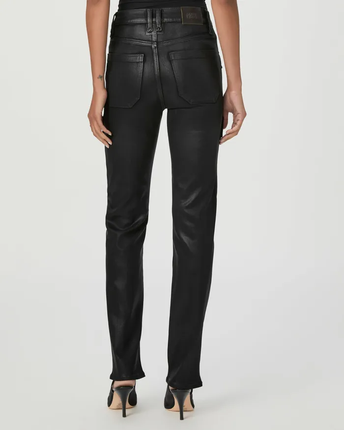 Straight Women PAIGE Stella Cargo Straight Jean 8211 Black Fog Luxe Coating Straight Women PAIGE Stella Cargo Straight Jean 8211 Black Fog Luxe Coating