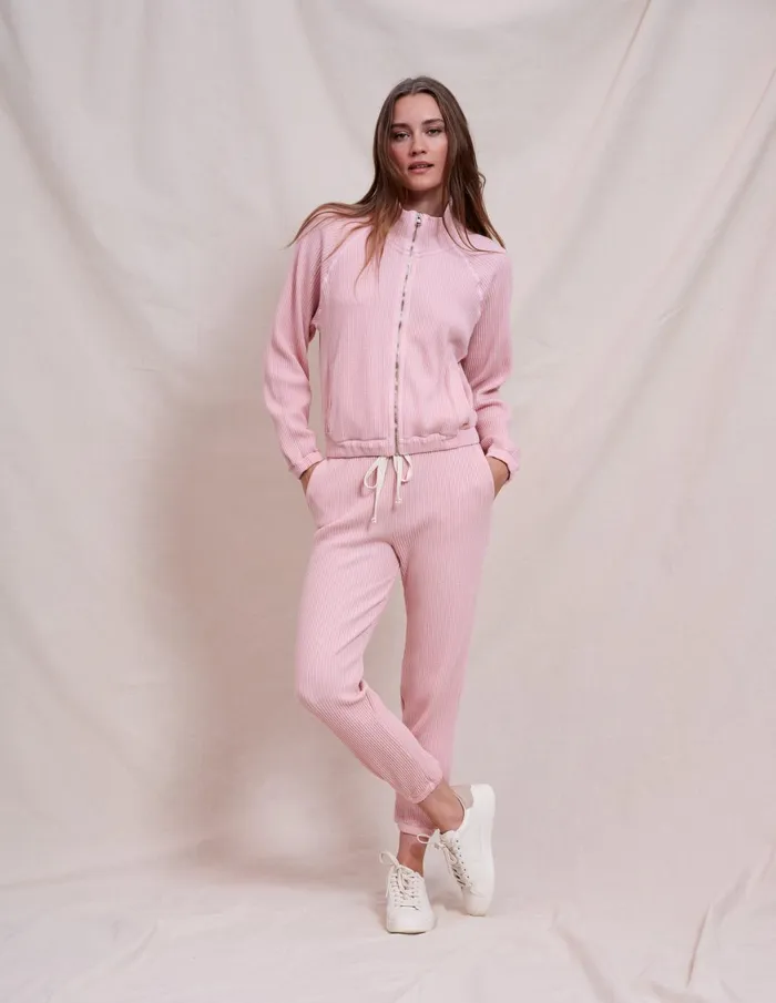 Sundry Clothing Jackets Women Women039s Cropped Zip Up Jacket In Iconic Pink Iconic Pink