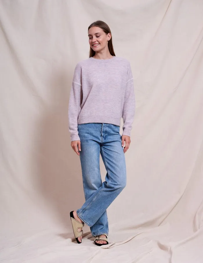 Sundry Clothing Sweaters Women Women039s Crew With Baseball Stitching In Iconic Pink Iconic Pink Sundry Clothing Sweaters Women Women039s Crew With Baseball Stitching In Iconic Pink Iconic Pink