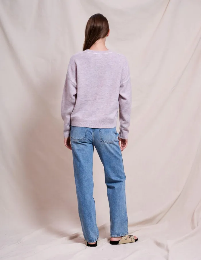Sundry Clothing Sweaters Women Women039s Crew With Baseball Stitching In Iconic Pink Iconic Pink Sundry Clothing Sweaters Women Women039s Crew With Baseball Stitching In Iconic Pink Iconic Pink