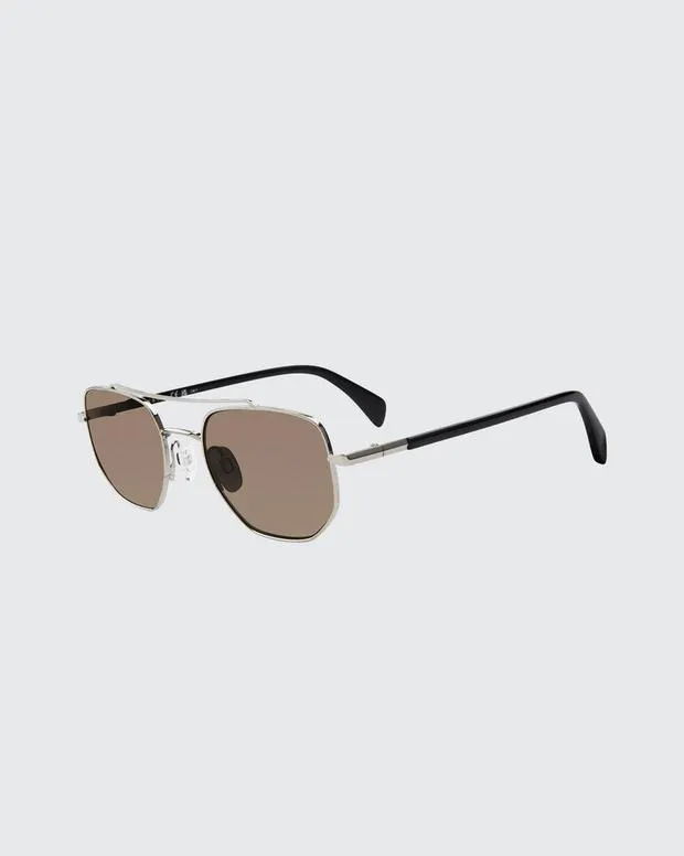 Sunglasses Teddi Gold HavanaRuthenium Matte Black rag and bone Men