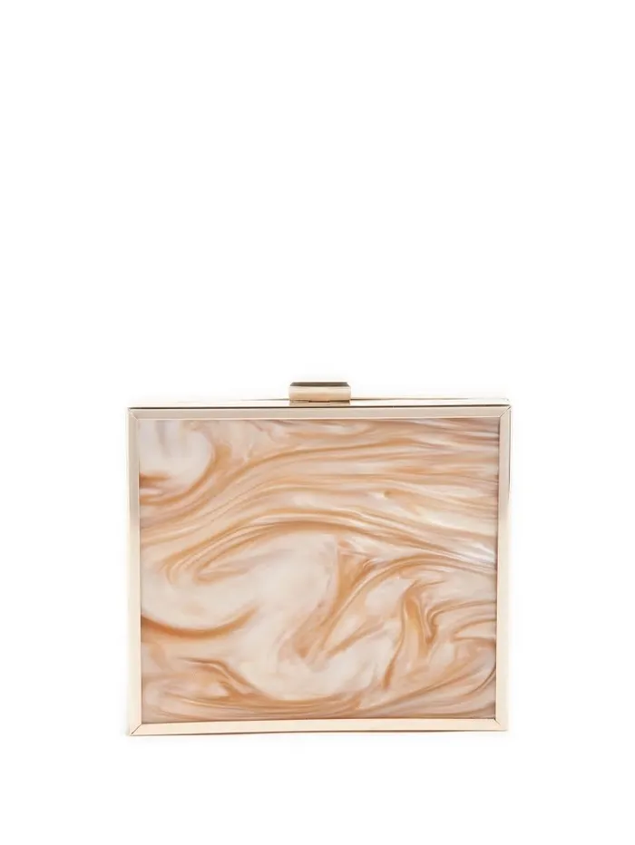Sutton Box Clutch SilverGold Women Handbags GUESS