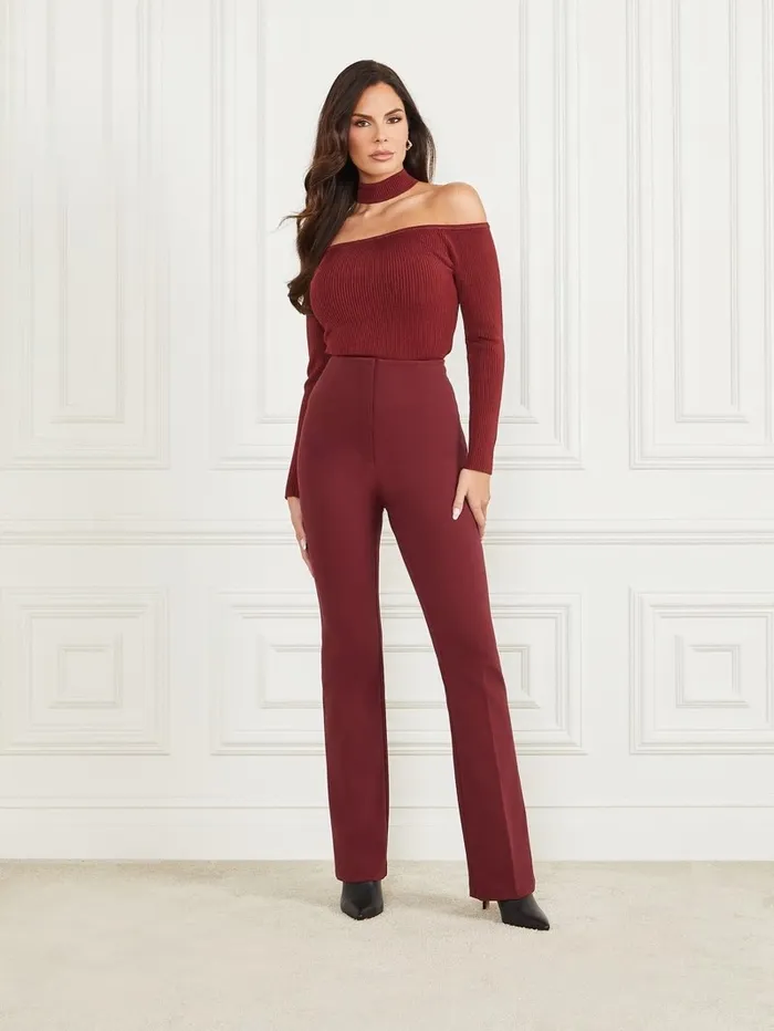 Sweaters and Knits Gabriela Sweater Top Vino GUESS Women Sweaters and Knits Gabriela Sweater Top Vino GUESS Women