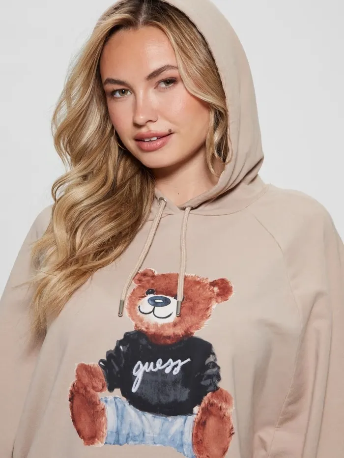 Sweaters and Knits Women GUESS Washed Oversize Hoodie Summer Clay Multi