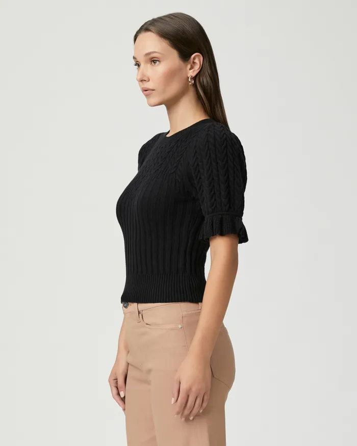 Sweaters and Sweatshirts Ansa Sweater 8211 Black 8211 PAIGE Women