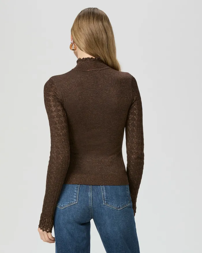 Sweaters and Sweatshirts Stephanie Top 8211 Bronze Sparkle 8211 PAIGE Women Sweaters and Sweatshirts Stephanie Top 8211 Bronze Sparkle 8211 PAIGE Women