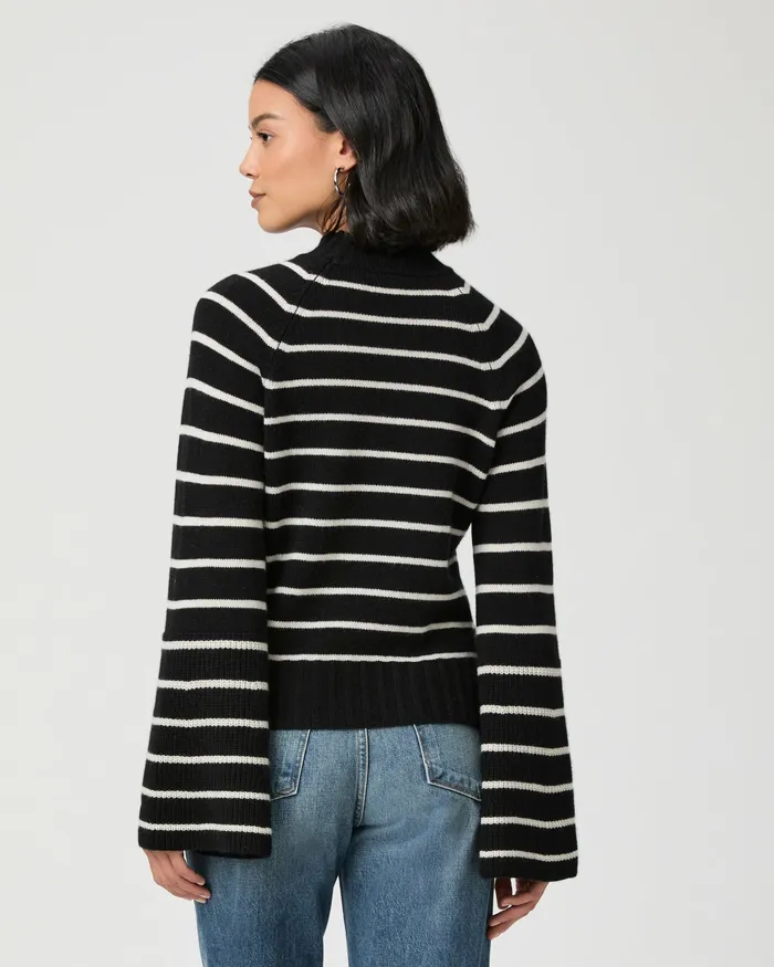 Sweaters and Sweatshirts Women PAIGE Laurel Sweater 8211 Black Multi Cashmere