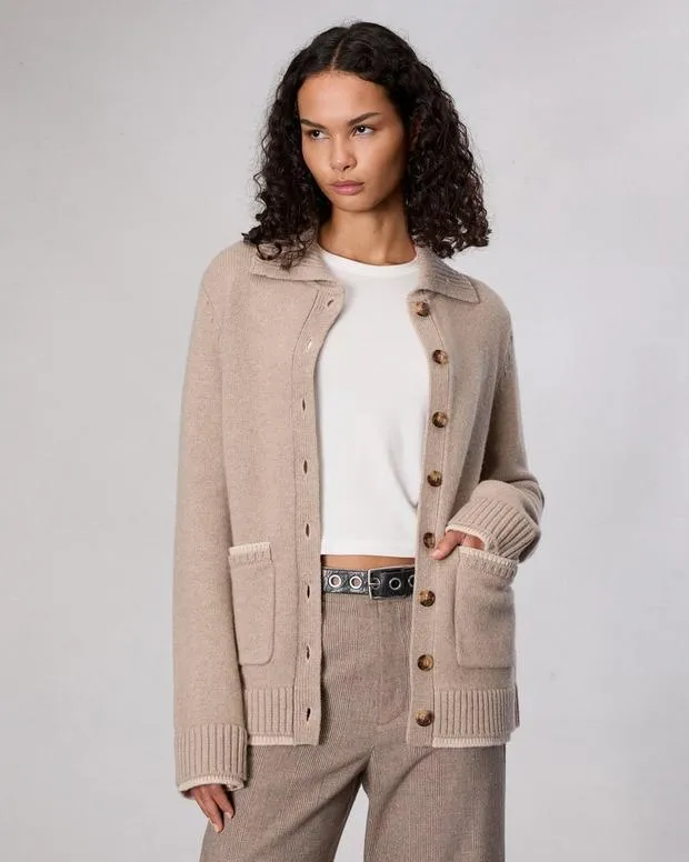 Sweaters and Sweatshirts Women rag and bone Danica WoolCashmere Cardigan Oatmeal