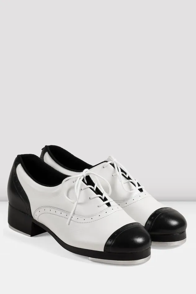 Tap Bloch Adult Ladies Jason Samuels Smith Tap Shoes Black White Leather
