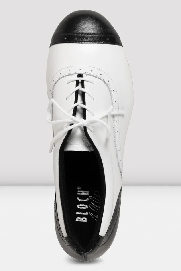 Tap Bloch Adult Ladies Jason Samuels Smith Tap Shoes Black White Leather