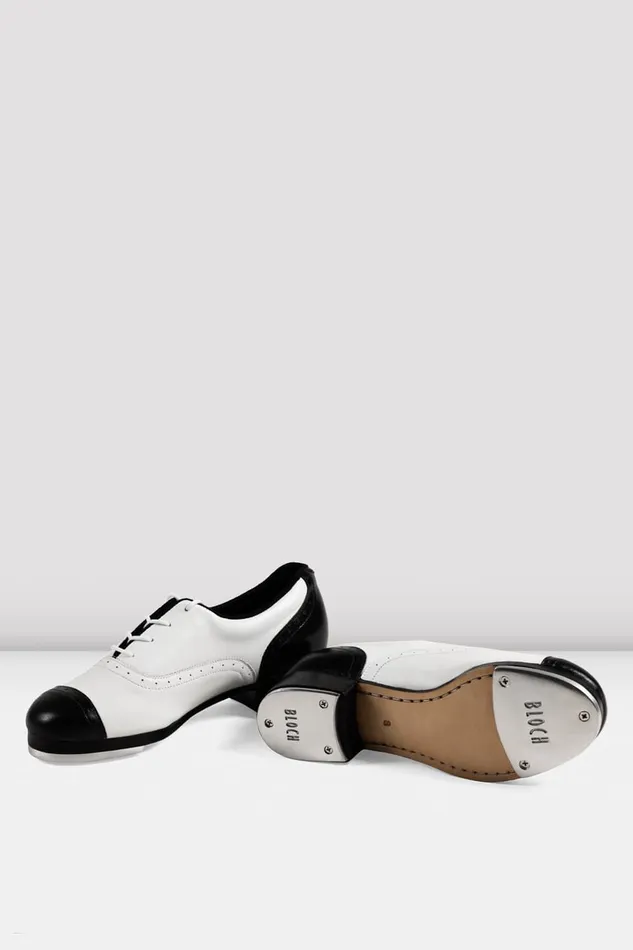 Tap Bloch Adult Ladies Jason Samuels Smith Tap Shoes Black White Leather