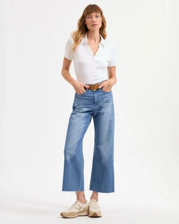 Taylor Cropped WideLeg Jean Enough Said Women Veronica Beard Jeans