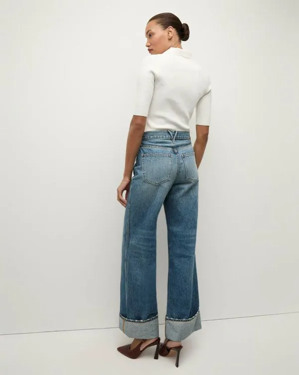 Taylor Cuffed WideLeg Jean Rebel Stone Women Veronica Beard Jeans Taylor Cuffed WideLeg Jean Rebel Stone Women Veronica Beard Jeans