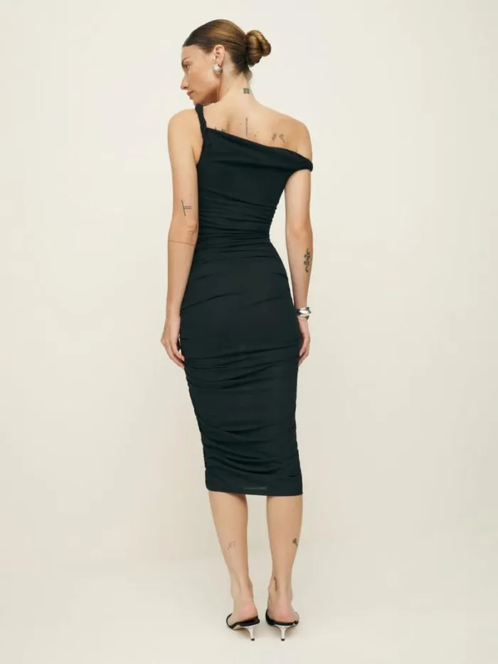 The Reformation Alycia Knit Dress Black 8211 Clothing