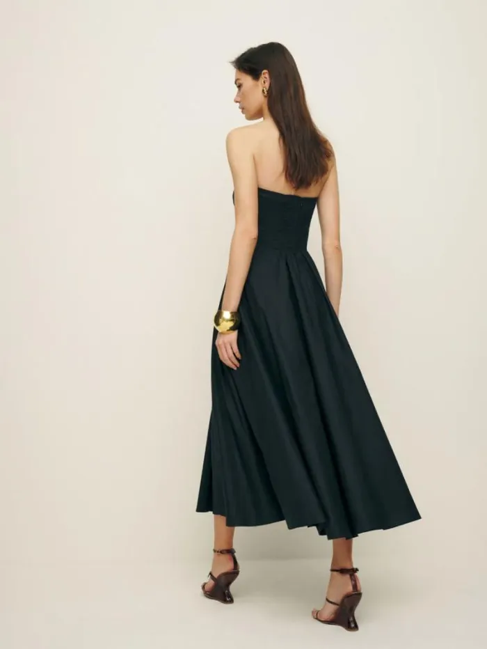 The Reformation Astoria Dress Black 8211 Clothing