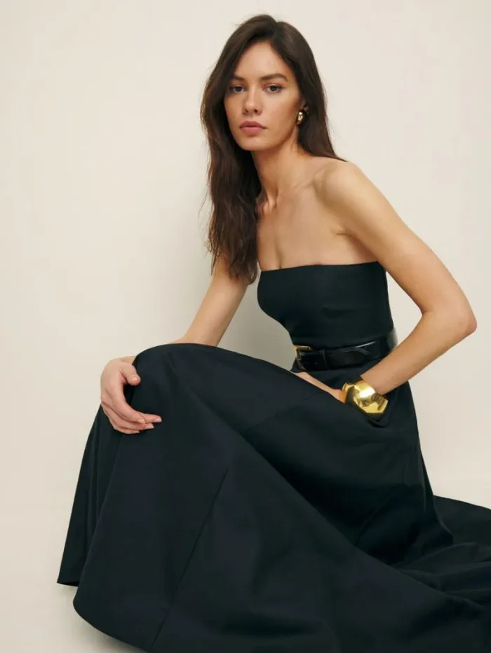 The Reformation Astoria Dress Black 8211 Clothing