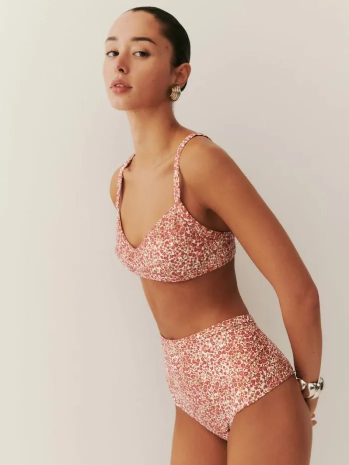The Reformation Azure Bikini Bottom La Vie En Rose 8211 Clothing