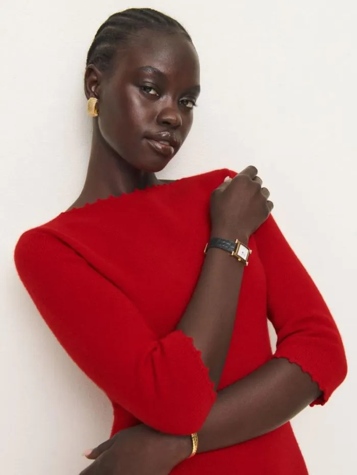 The Reformation Baez Cashmere Mini Dress Cardinal 8211 Clothing