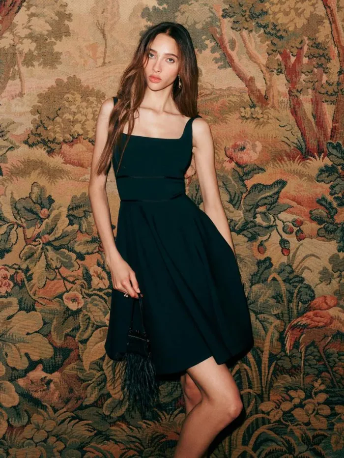 The Reformation Barclay Dress Black 8211 Clothing