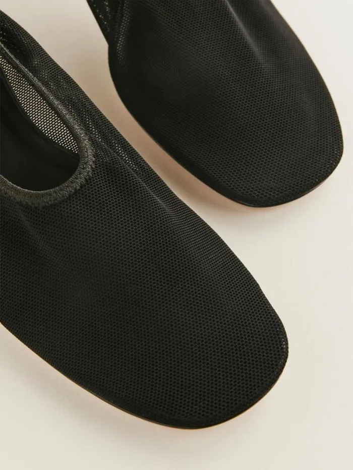 The Reformation Betsy Pump Black Mesh 8211 Shoes