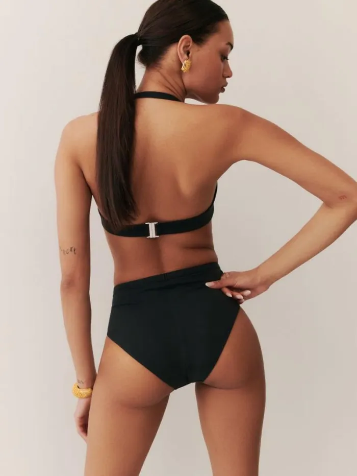 The Reformation Bondi Bikini Bottom Black 8211 Clothing
