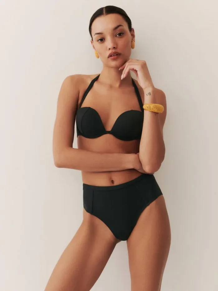 The Reformation Bondi Bikini Bottom Black 8211 Clothing