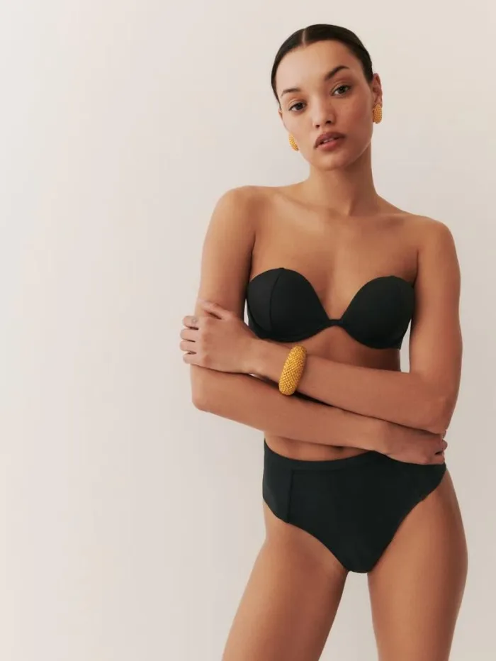 The Reformation Bondi Bikini Bottom Black 8211 Clothing