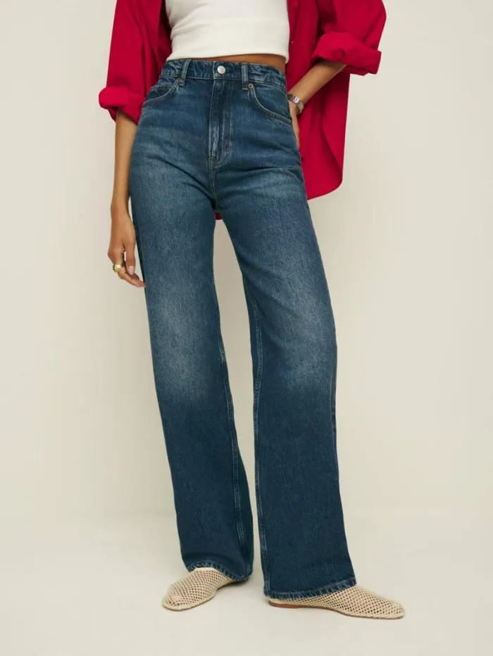 The Reformation Cary High Rise Slouchy Straight Leg Jeans Donner 8211 Clothing The Reformation Cary High Rise Slouchy Straight Leg Jeans Donner 8211 Clothing