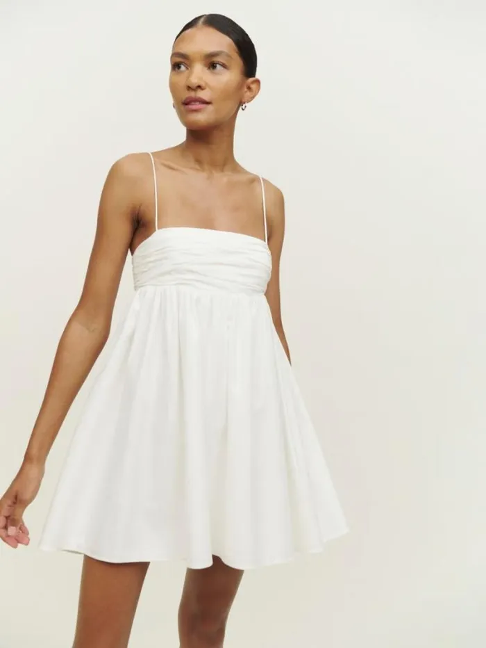 The Reformation Catarina Dress White 8211 Clothing