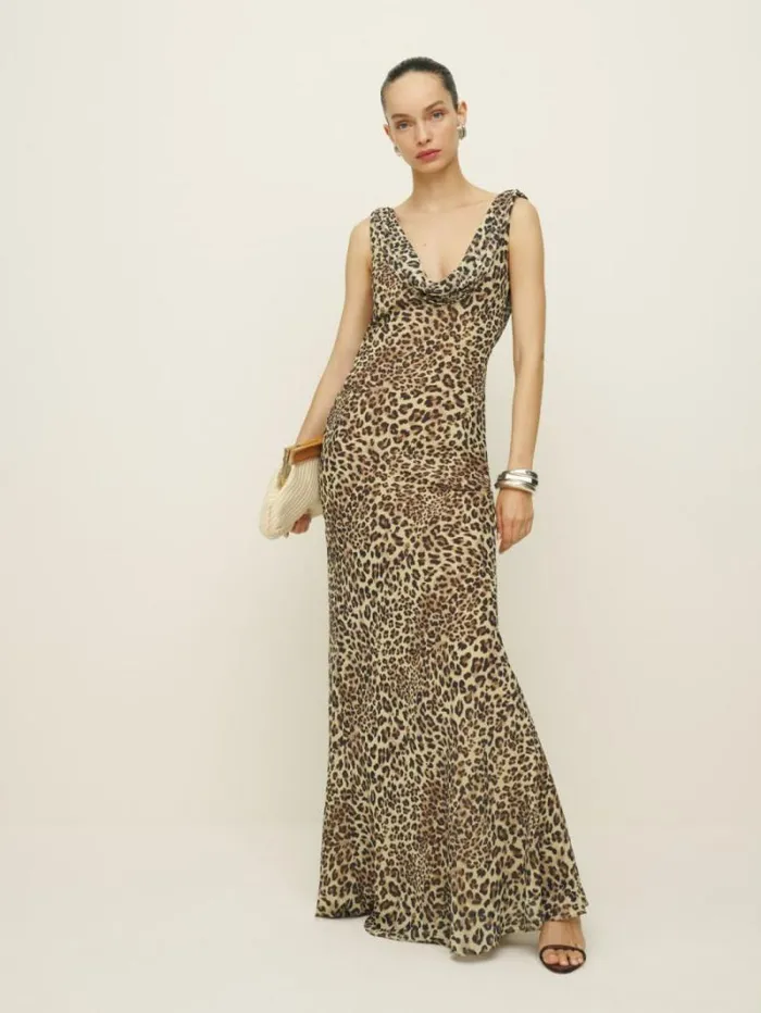 The Reformation Cavallo Dress Leopard 8211 ClothingWeddings