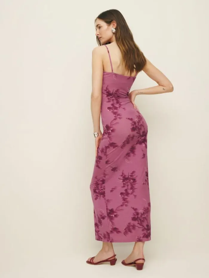 The Reformation Elise Knit Dress Hothouse Rose 8211 Clothing