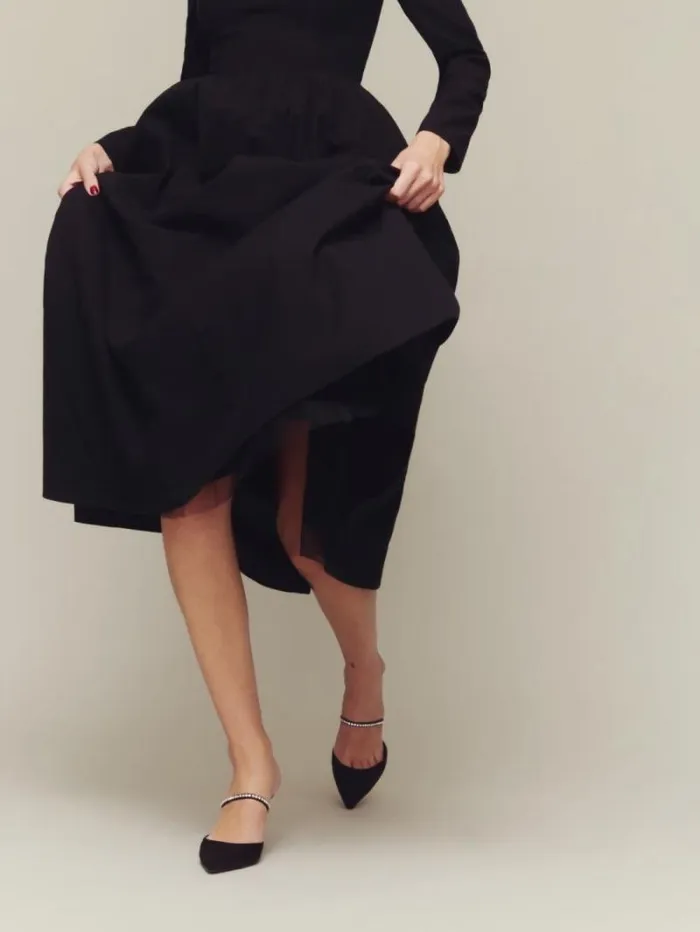 The Reformation Elly Dress Black 8211 Clothing