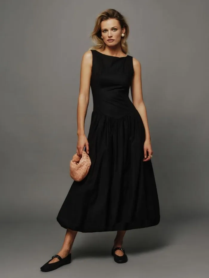 The Reformation Elvira Dress Black 8211 Clothing