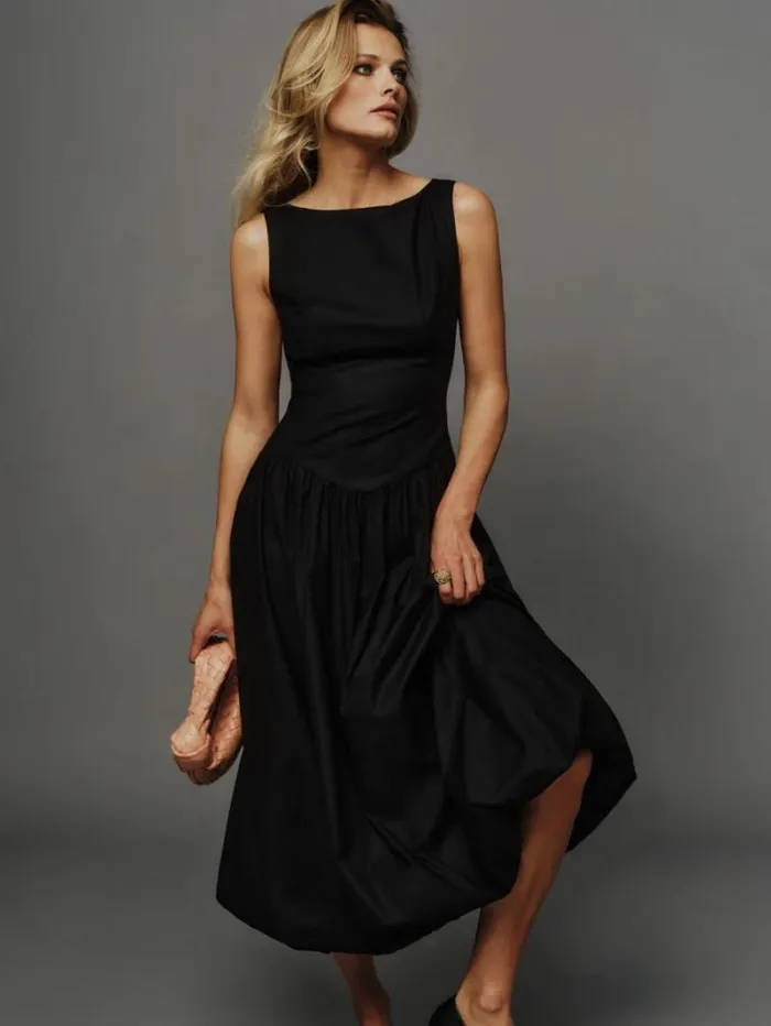 The Reformation Elvira Dress Black 8211 Clothing