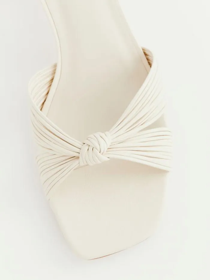 The Reformation Emily Mignon Sandal Almond 8211 WeddingsShoes