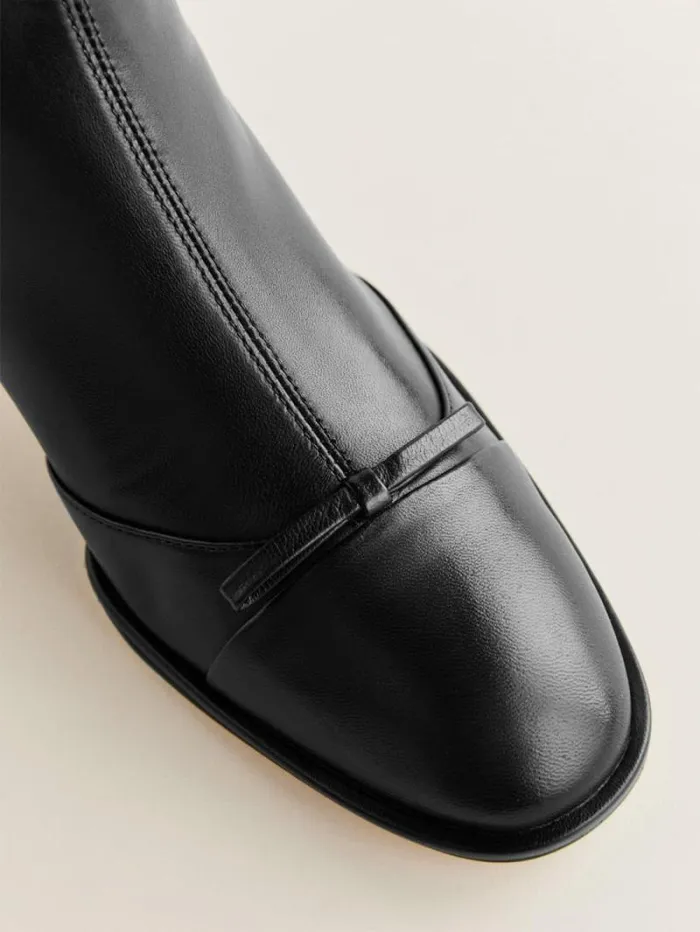 The Reformation Gal Knee High Boot Black Leather 8211 Shoes