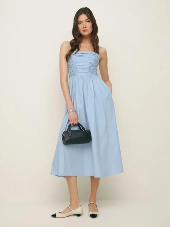 The Reformation Lissa Dress Horizon 8211 Clothing