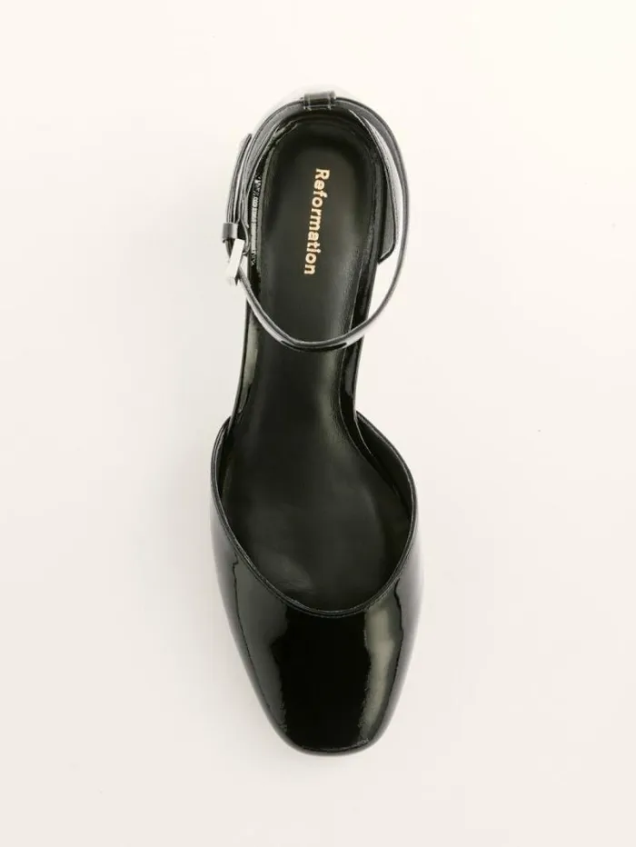 The Reformation Mallori Closed Toe Heel Black 8211 Shoes