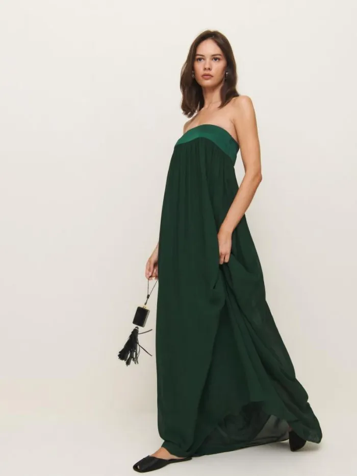 The Reformation Maribelle Dress Forest 8211 ClothingWeddings