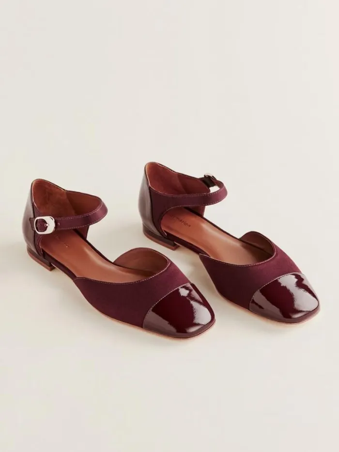 The Reformation Martha Flat Ruby 8211 Shoes