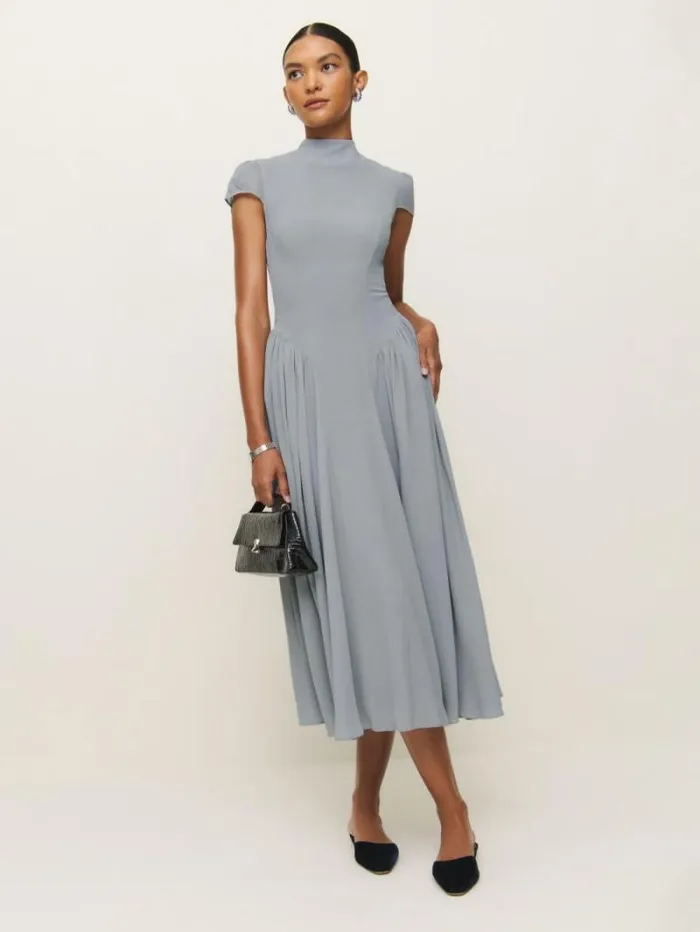 The Reformation Maven Dress Haze 8211 ClothingWeddings