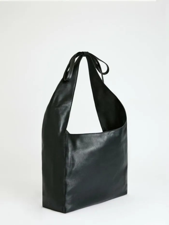 The Reformation Medium Vittoria Tote Bag Black Leather 8211 Bags
