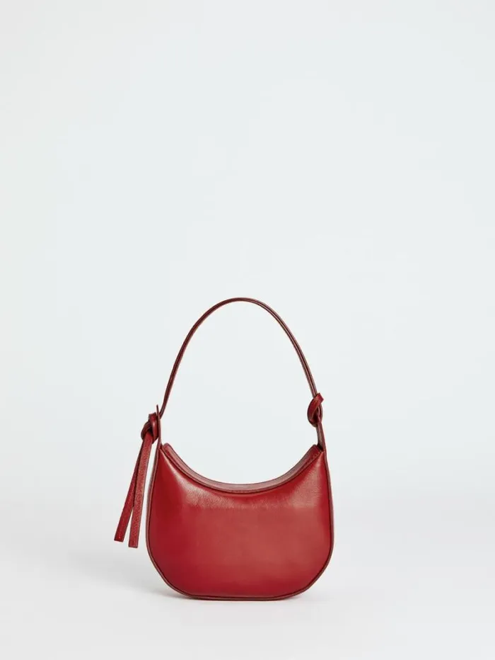 The Reformation Mini Rosetta Shoulder Bag Lipstick Leather 8211 Bags